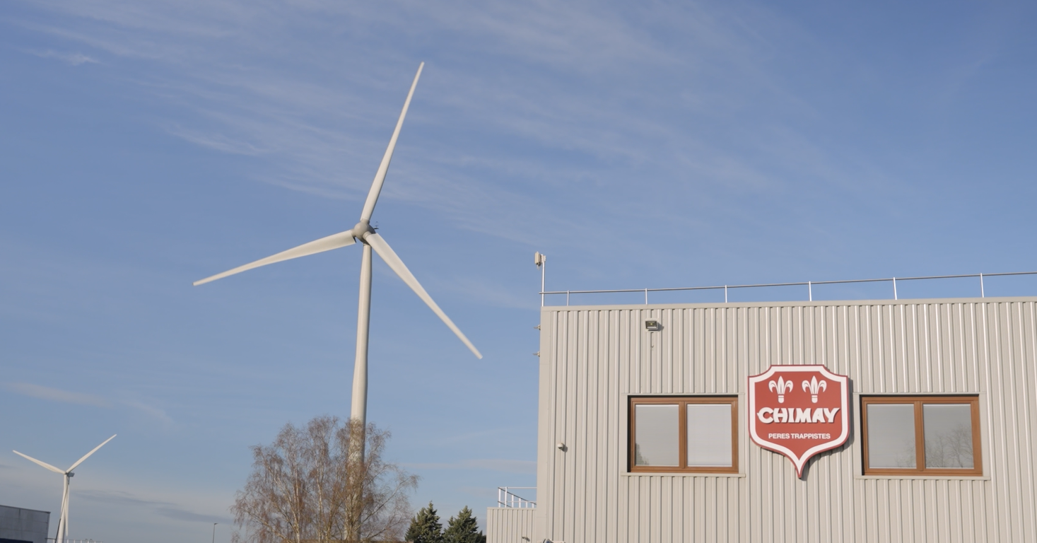 Brouwerij Chimay brouwt met groene windenergie van BEE